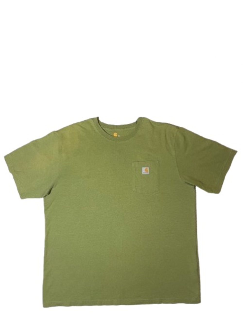 Carhartt Men’s 2XL Original Fit Green Pocket T-Shirt Big Logo Back Graphic